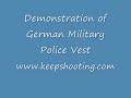 Demonstration of German Military Police Vest