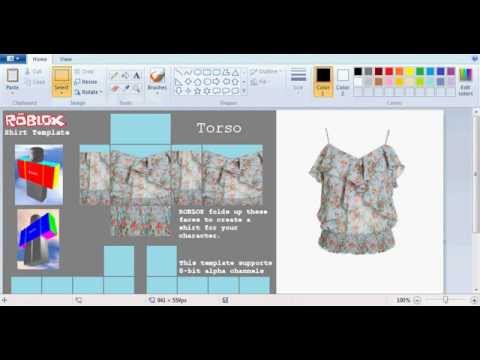 how to make a transparent t-shirt on roblox with paint.net