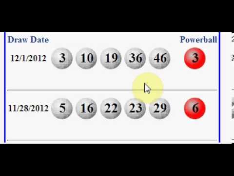 powerball numbers