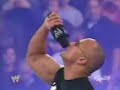 the rock comes to save mick foley