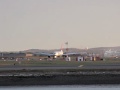 Northwest Airline Airbus A330-300 Landing and Taxi At Dusk In Boston - November 2, 2009