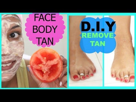 how to remove tan