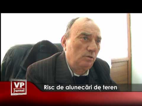 Risc de alunecări de teren