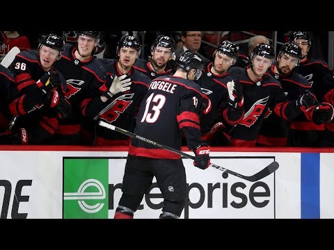 Warren Foegele puts Hurricanes ahead 17 seconds in