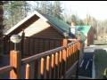 Maine Lake Land With Log 2 Bath Home For Sale in Littleton ME. Watch The Video.