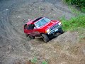 Toyota 4Runner going up a steep hill