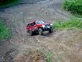 Toyota 4Runner going up a steep hill