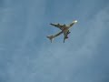 Lufthansa 747 flying over shortlty after taking off from Newark (KEWR)