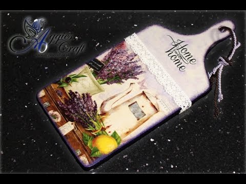 Come realizzare un appendiabiti shabby chic Tecnica shabby chic decoupage