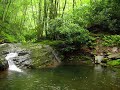 Peaceful Beautiful Mountain Waterfall Stream