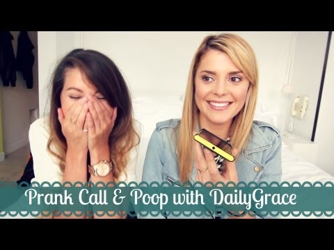 Prank Call %26 Poop with DailyGrace %7C Zoella