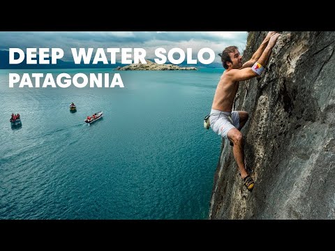 Patagonia deep-water soloing - Red Bull Psicobloc 2012
