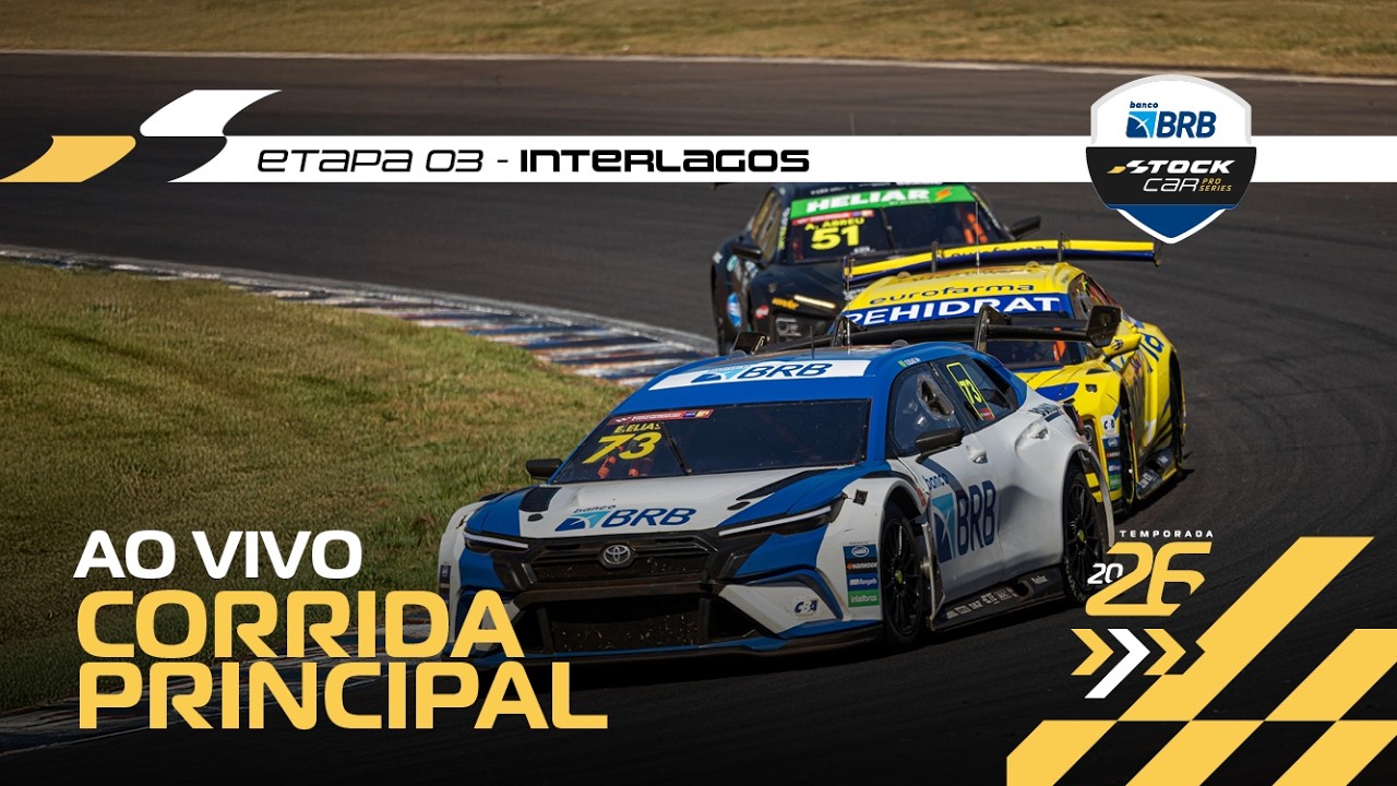 STOCK CAR BRB 2026 AO VIVO | 3ª ETAPA - CORRIDA PRINCIPAL | INTERLAGOS, SP