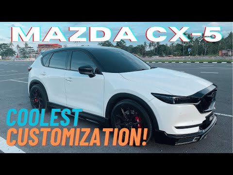 modified mazda cx 5 rims bodykit vinyl wrap etc