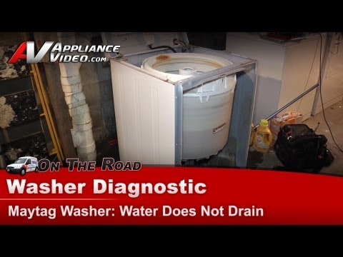 how to drain maytag washer