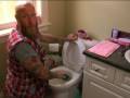 A huband that actually cleans the toilet!