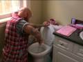 A huband that actually cleans the toilet!