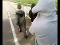 following some kids on the way to graffiti walls