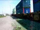NB UPRR Stacker/TOFC/COFC/Bare Table Train @ Taylor TX