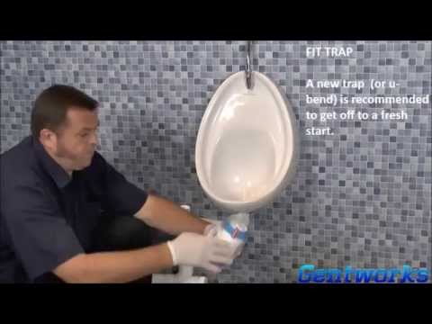how to fit urinal waste