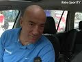 Wielrennen - Ploegdirecteur op de motor door de Tour Wielrennen - Ploegdirecteur op de motor door de Tour