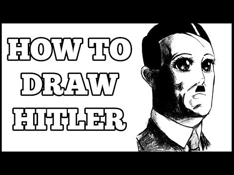 how to draw hitler