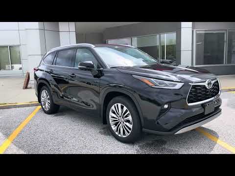 2024 toyota highlander platinum awd midnight black metallic