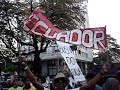 Jovens do EIJAA protestam diante do consulado dos EUA no Rio Jovens do EIJAA protestam diante do consulado dos EUA no Rio