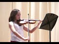 Julia T. Gordon at the violin plays Bouree by J.S. Bach