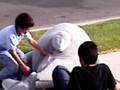 videos de beating up stuffed animal. (me christian and alexis)