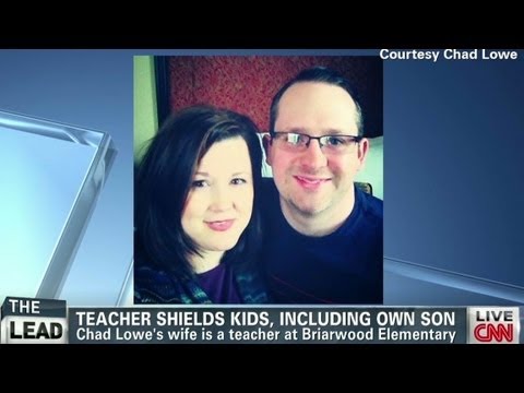 Teacher - First grade teacher Cindy Lowe wedged herself between a collapsed wall and her students. Her husband tells CNN the story. For more CNN videos, visit our site...