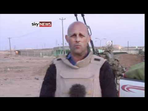 xgotfiveonitx - A Sky News reporting team was earlier caught up in an attempted ambush of opposition fighters by the colonel's men on the outskirts of Bin Jawad. Sky's secur...