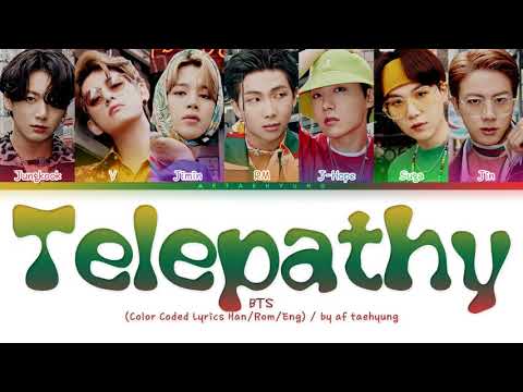 BTS – Telepathy (잠시) (Lyrics + Translation) – ★ CREAM COLOR CODED