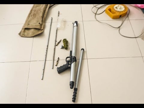 Súng bắn cá lặn biển bơm hơi - Hàng Nga cổ - đỉnh cao chế tạo