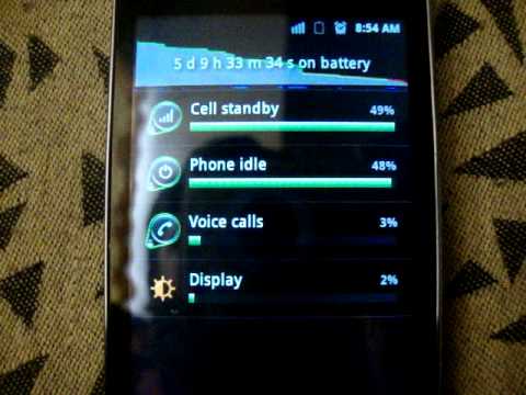 how to conserve battery on galaxy y
