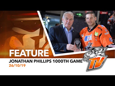 Sheffield Steelers - Jonathan Phillips 1000th game