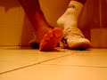 asics socks barefeet after hollydays in Greece
