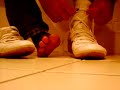 asics socks barefeet after hollydays in Greece