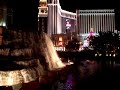 Mirage Volcano at night