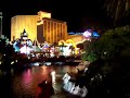 Mirage Volcano at night
