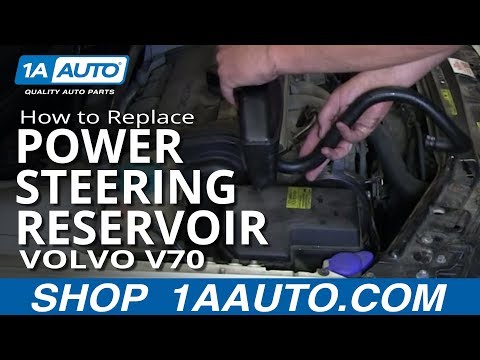 How To Install Replace Power Steering Reservoir and Hose 1999-04 Volvo V70