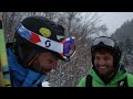 seb michaud, the french ski freerider, is looking for the spot in his project 