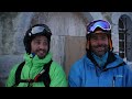 seb michaud, the french ski freerider, is looking for the spot in his project 