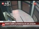 Cámara capta robo de cajero automático