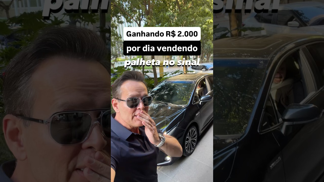 Ganhando R$ 2.000 por dia vendendo palheta no sinal