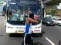 Bamor TNS dentro do onibus