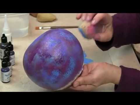 how to dye gourds