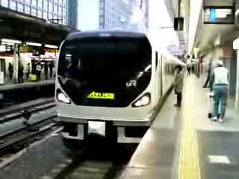 E257系あずさ号発車