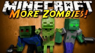 Minecraft Mod Showcase : MORE ZOMBIES!
