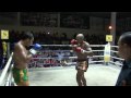 Cyrus Washington (Tiger Muay Thai) knocks out his opponent via spinning back kick